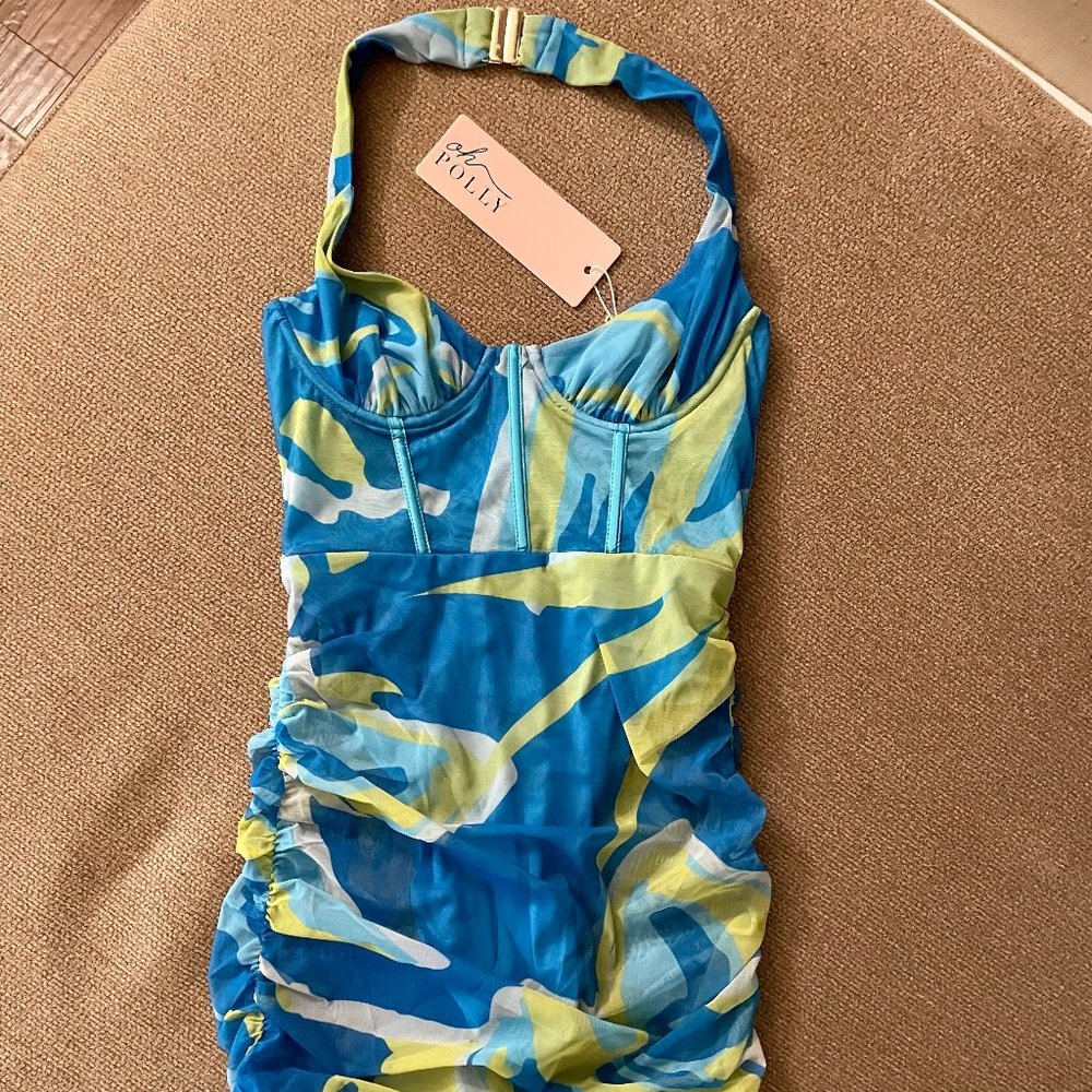 Oh Polly corset and mesh dress (brand new)